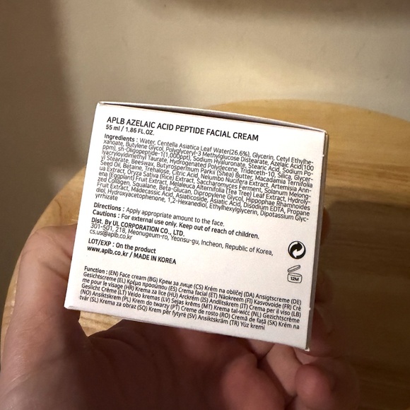 K-Beauty APLB Azelaic Acid Peptide facial cream 55 mL made in Korea NWT - Picture 6 of 6